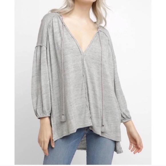 We the Free Just A Henley Oversized Top - Picture 1 of 6